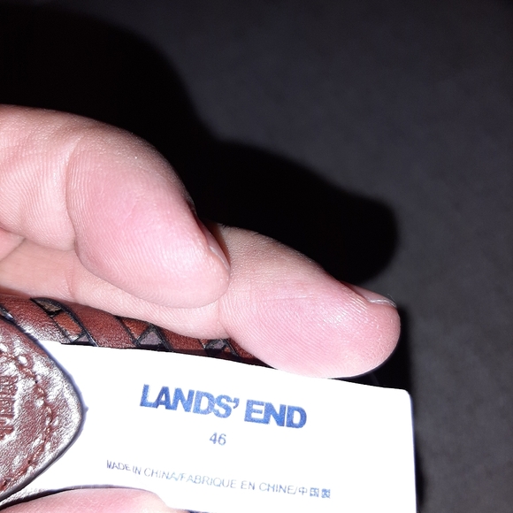 LAND'S END MEN'S BELT.46" L...BROWN. - Picture 5 of 6